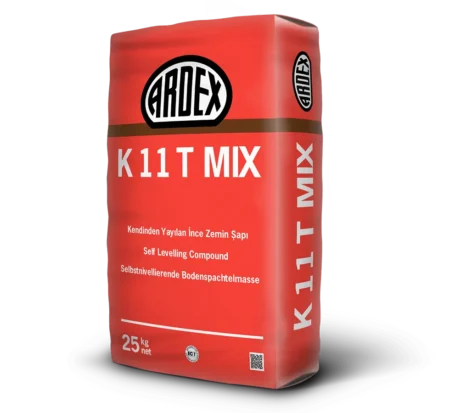 ARDEX K11 T MIX kendiliğinden yayılan çimento esaslı tesviye şapı 25kg torba