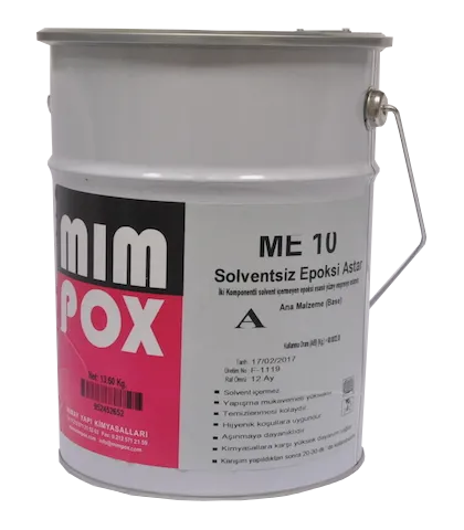 Mimpox ME10 solventsiz epoksi emprenye astarı 10 kg ve 20 kg set