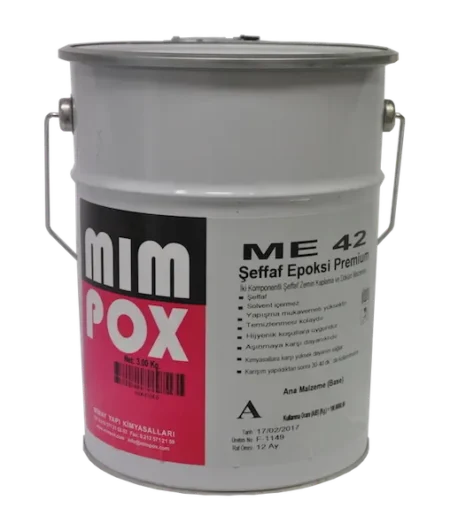 Mimpox ME42 şeffaf epoksi reçine 16 kg set
